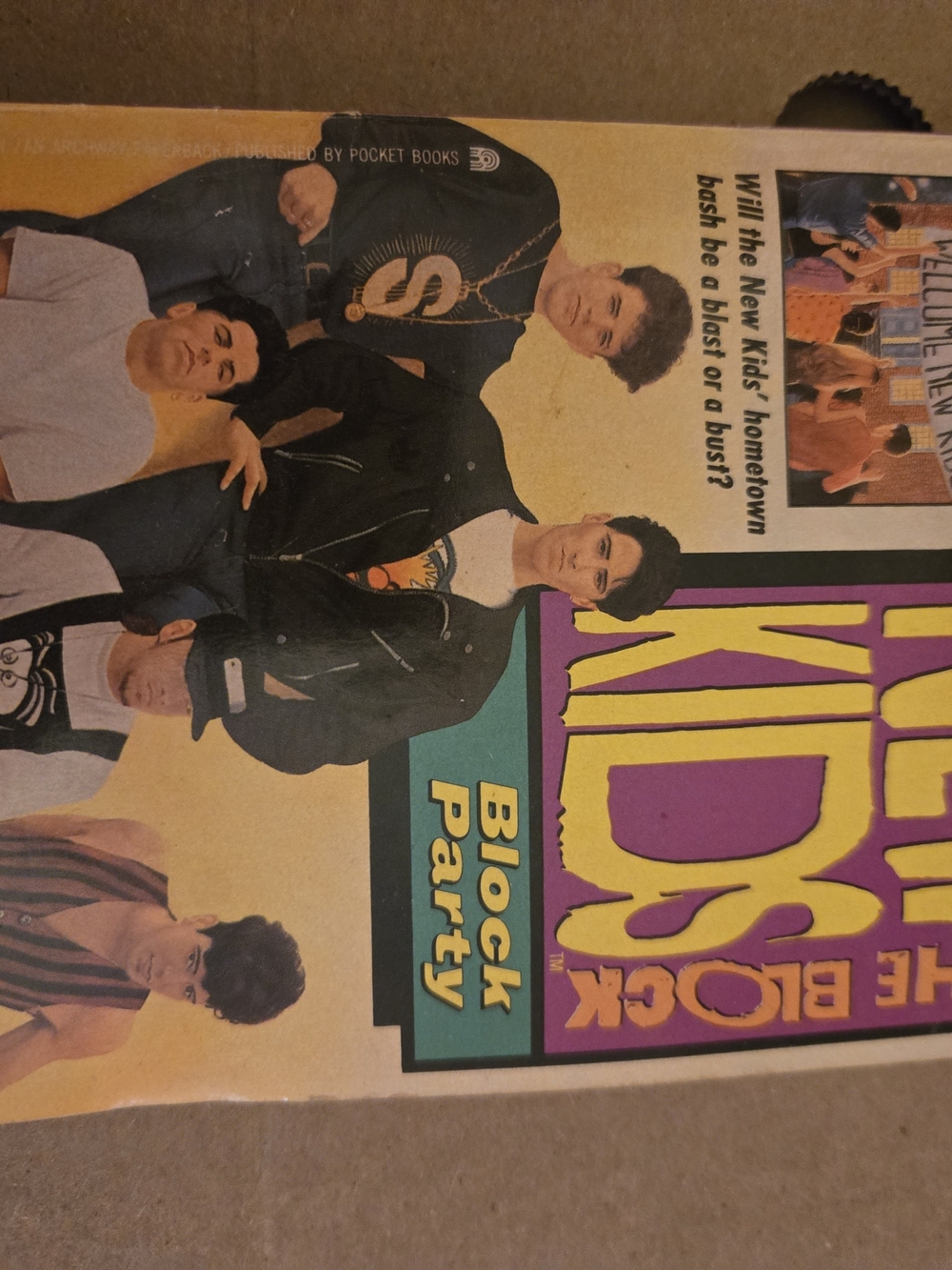 The New Kids on the Block 'Block Party' Book - Yellow & Purple